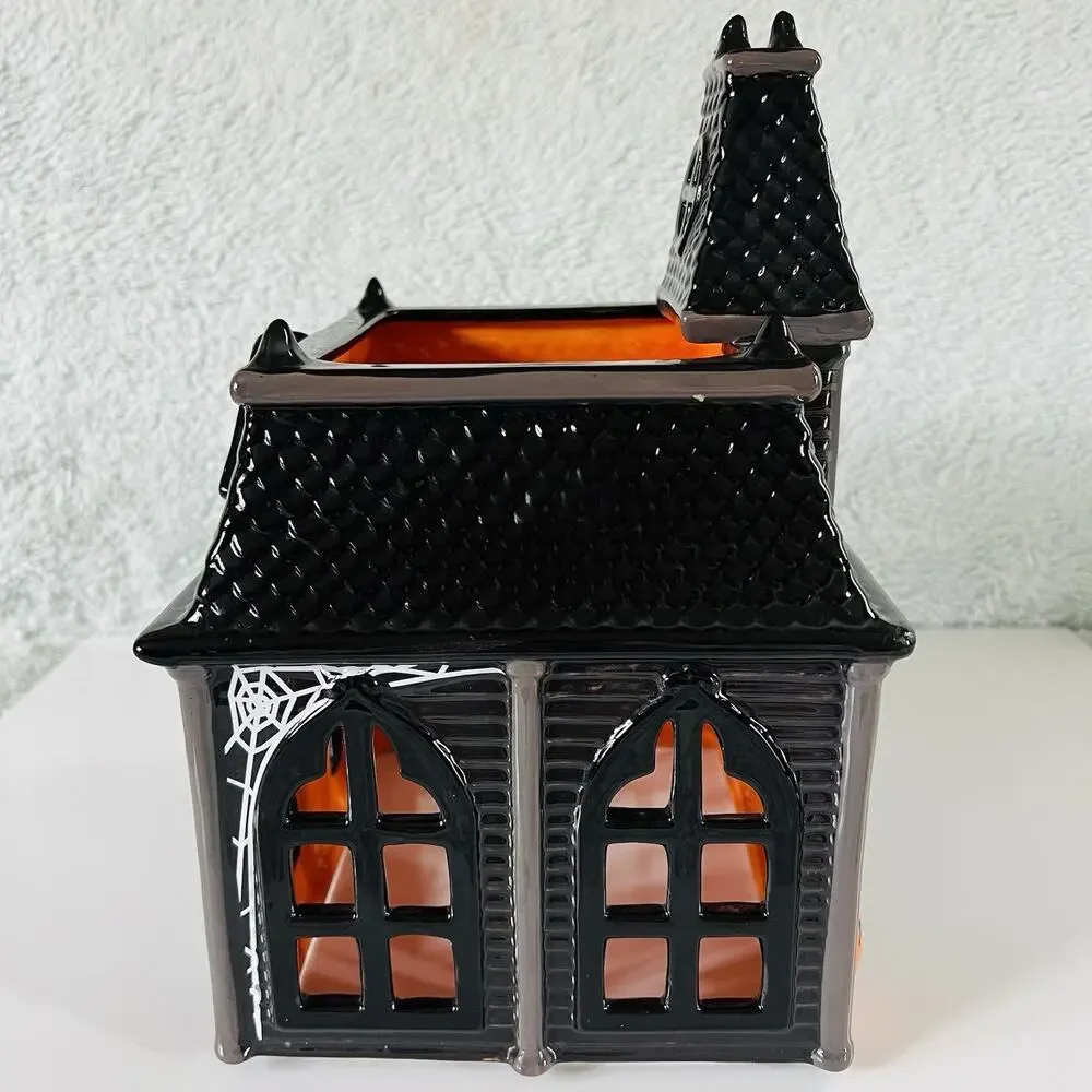 Bath & Body Works Haunted House Ceramic Candle Luminary Slatkin & Co. Halloween - Picture 5 of 9